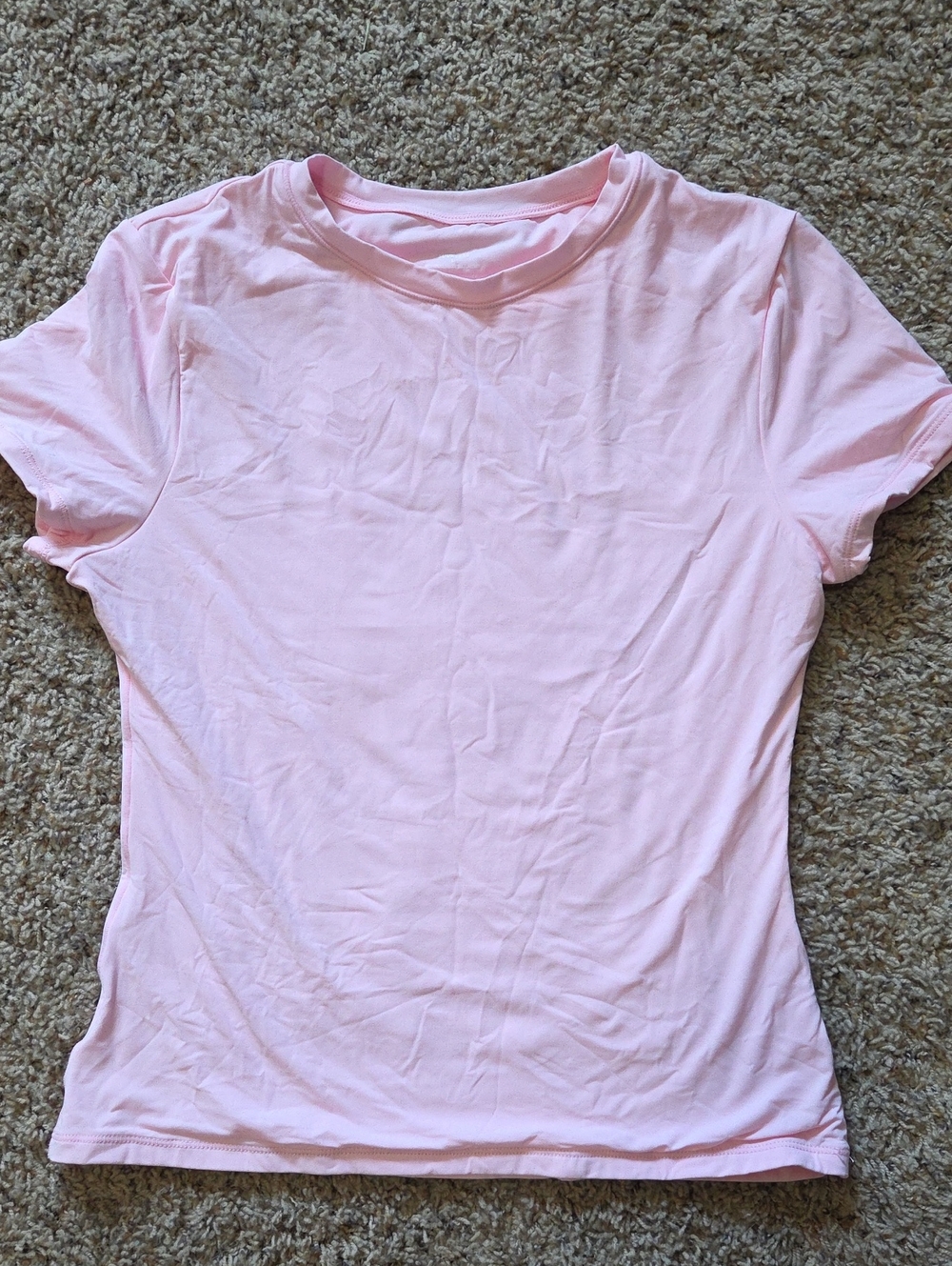 Classic Short Sleeve Crewneck Tee - Light Pink